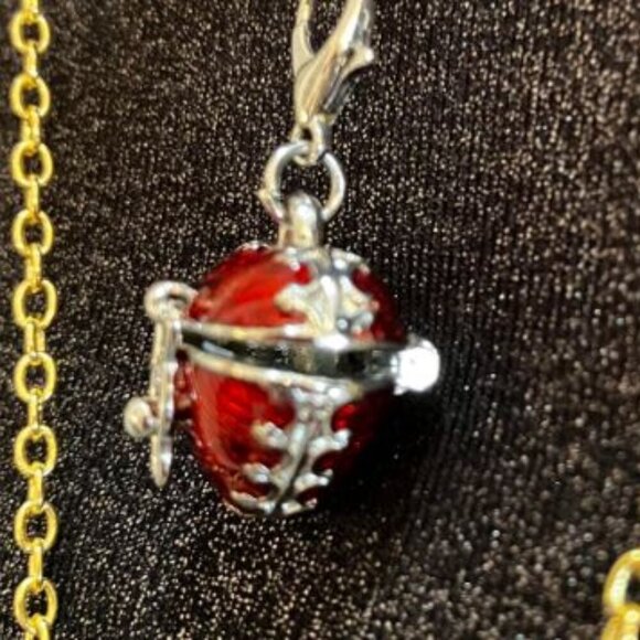 PP Host Pick Handcrafted Trpl Ncklce "Love, Peace, Faith" Heart, Crystal, Cross - Picture 3 of 13